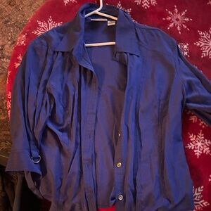 JoAnna royal blue Blouse